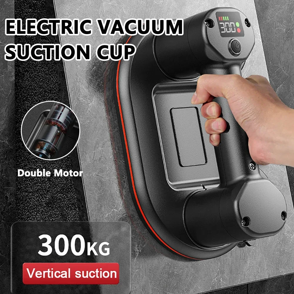Electric Suction Cup 8-Inch Vacuum Glass Lifter With Digital Display 440 Lbs Capacity Tile And Granite Lifting Tool 1-Pack - View #8