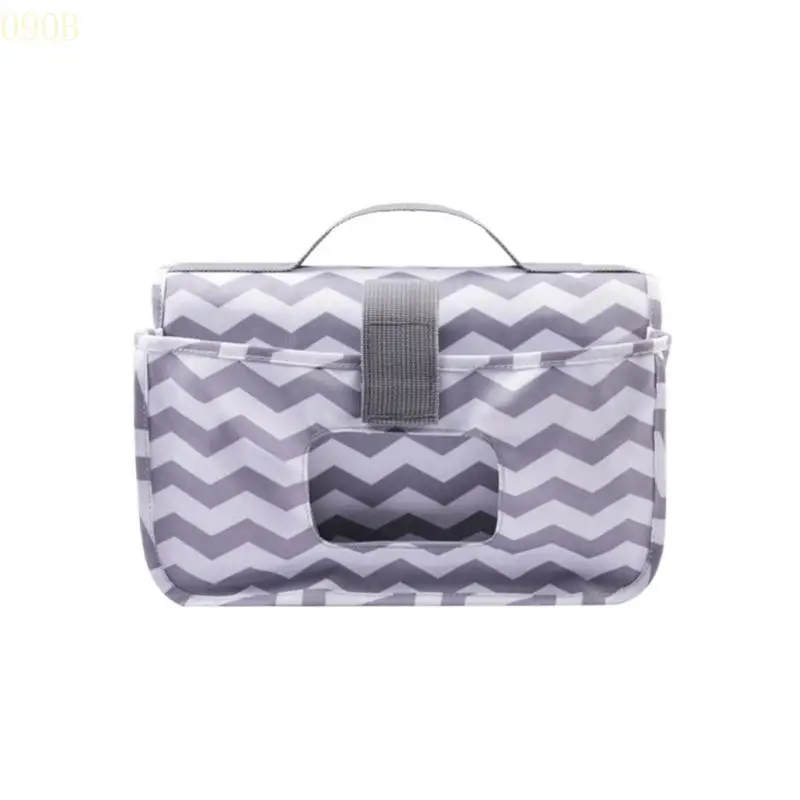 090B Lightweight Stroller Wet Wipes Holder Handy Storage Bag Newborn Nappy Changing Mat Bottle Holder Practical Storage Bag