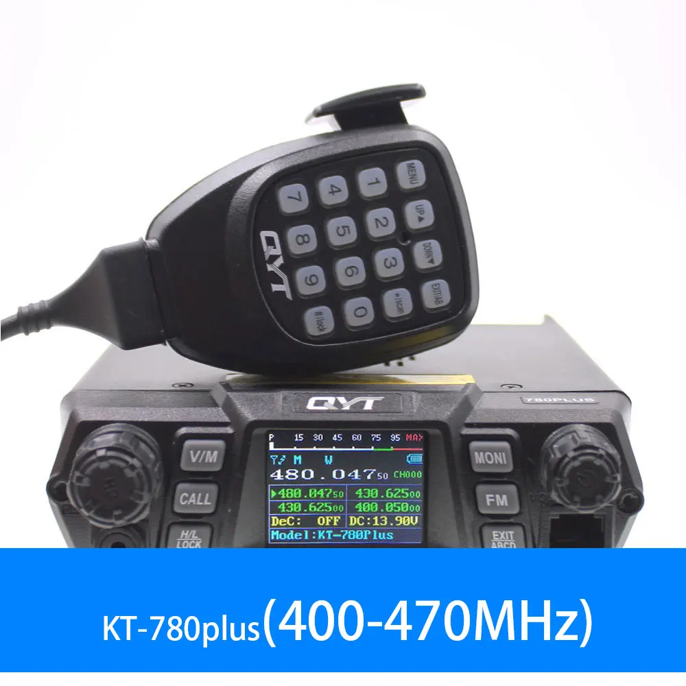 

Рация QYT KT-780Plus, 100-400 МГц, 470 Вт, с большим диапазоном частот, с микрофоном