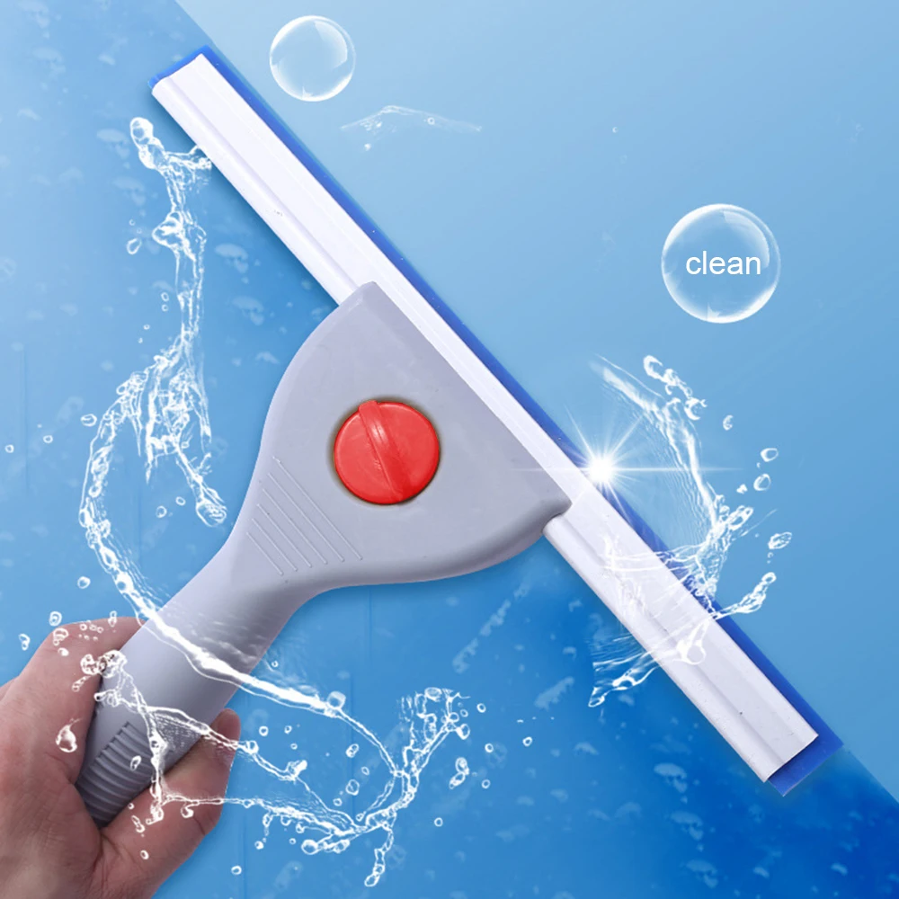 Window Squeegee Home Stainless Steel Non Slip Window Squeegee Wet Room Glass Wiper With Blade Household Cleaning Accessories 15/25/35/45cm B51B