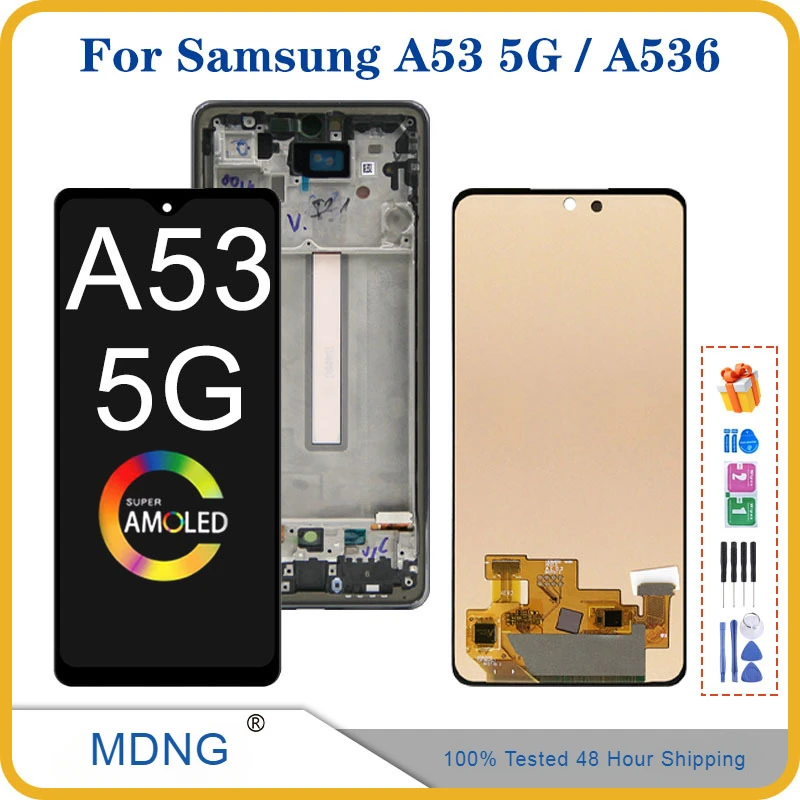 

Применимый для Samsung A53 5G / A536 экран в сборе оригинальный ЖК-дисплей внутри и снаружи встроенный