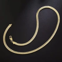 18K Gold/925 Sterling Silver 6mm Full Sideways Necklace 8/18/20/24 Inch Chain For Woman Men Fashion Wedding Engagement Jewelry 5