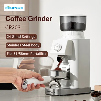 Couplux Coffee Grinder, Coffee Bean Grinder for Home Use with Precise Grinding, Detachable Funnel Stand(220V) 1