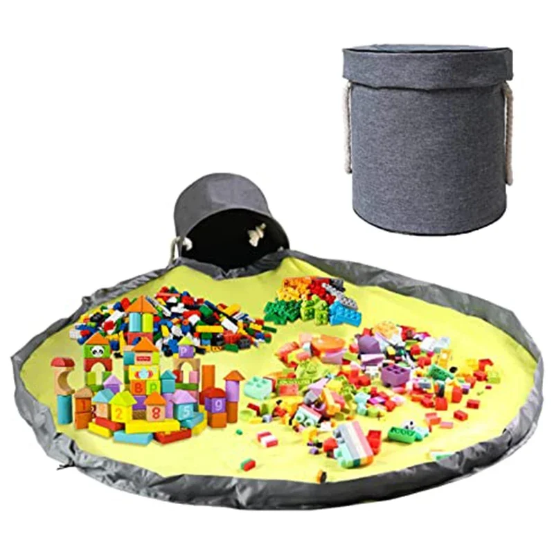 1pcs Toy storage for children Quick storage bucket basket Fabric Lego building block storage bag 4