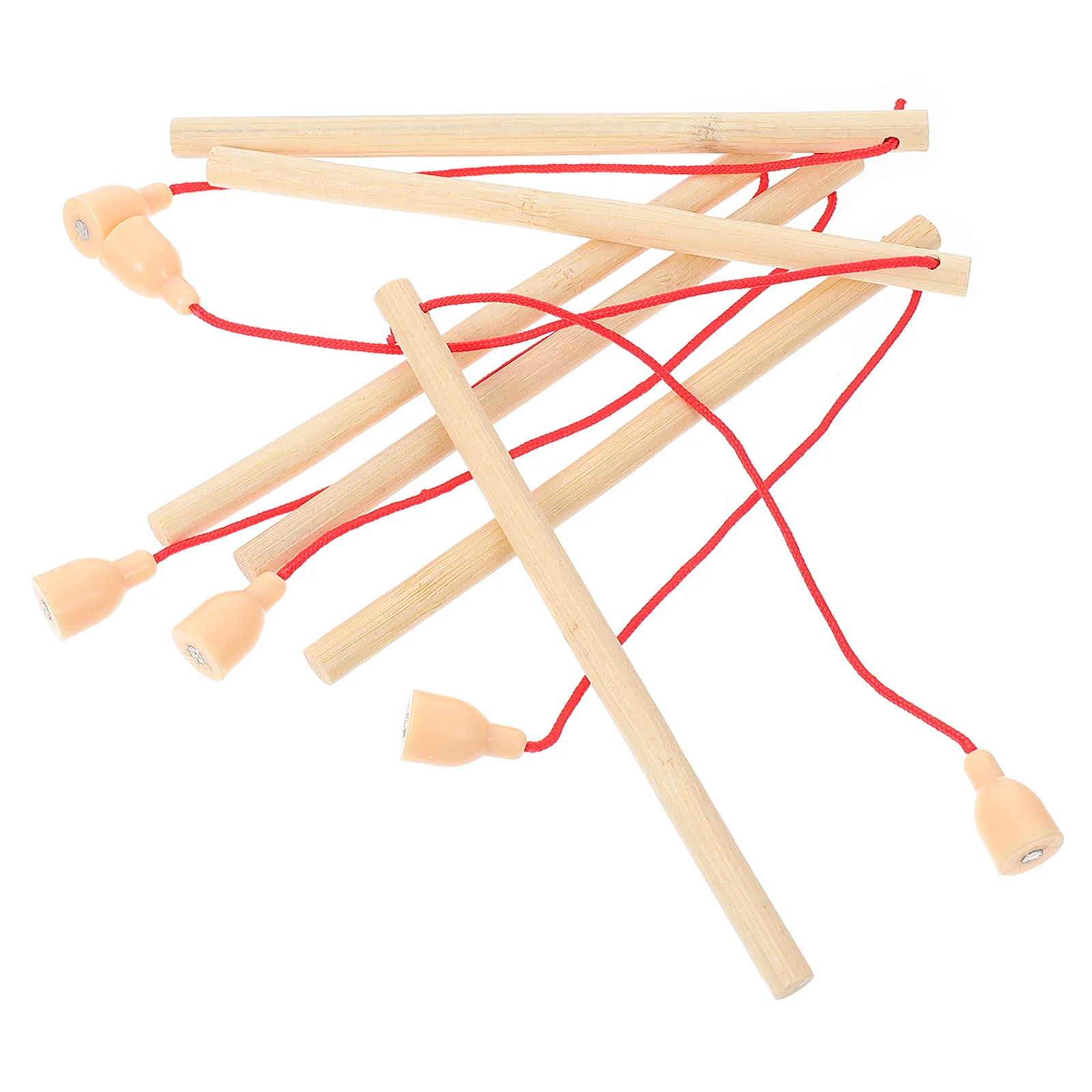 

6/12pcs Wooden Magnetic Fishing Rod Toys Catching Game Magnet Fishing Poles For Children Early Educational Toys