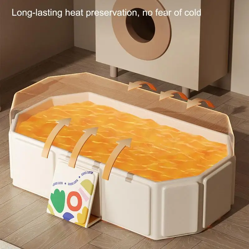 Foldable Bathtub for Kids Toddler Bath Tub with Drain Plug Foldable Baby Shower Tub with 5 Balls and 2 Ducks Green White