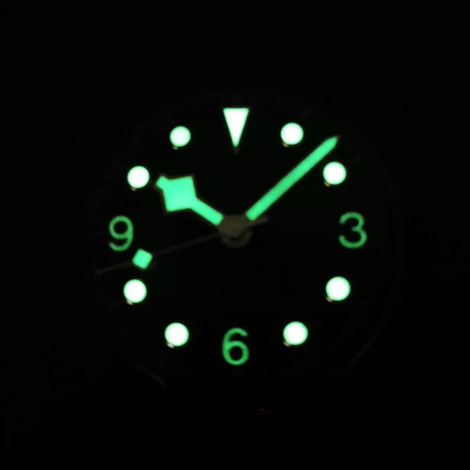 Watch Dial + Hands 31mm Green Luminous Men's Watch Accessories for DG 2813/ DG 3804 Japanese 8215/ 821A Series Movements
