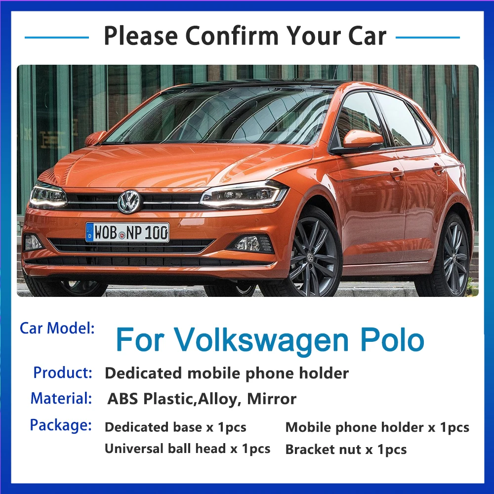 New Car Mobile Phone Holder for Volkswagen VW POLO MK6 AW 2018