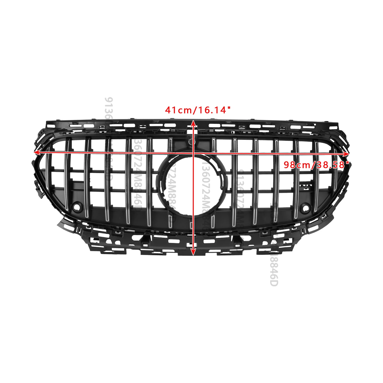 2023-2025 메르세데스-벤츠 E-클래스 W214 왜건 세단 프리페이스리프트 AMG 스타일 글로스 블랙 OEM 업그레이드 전면 그릴