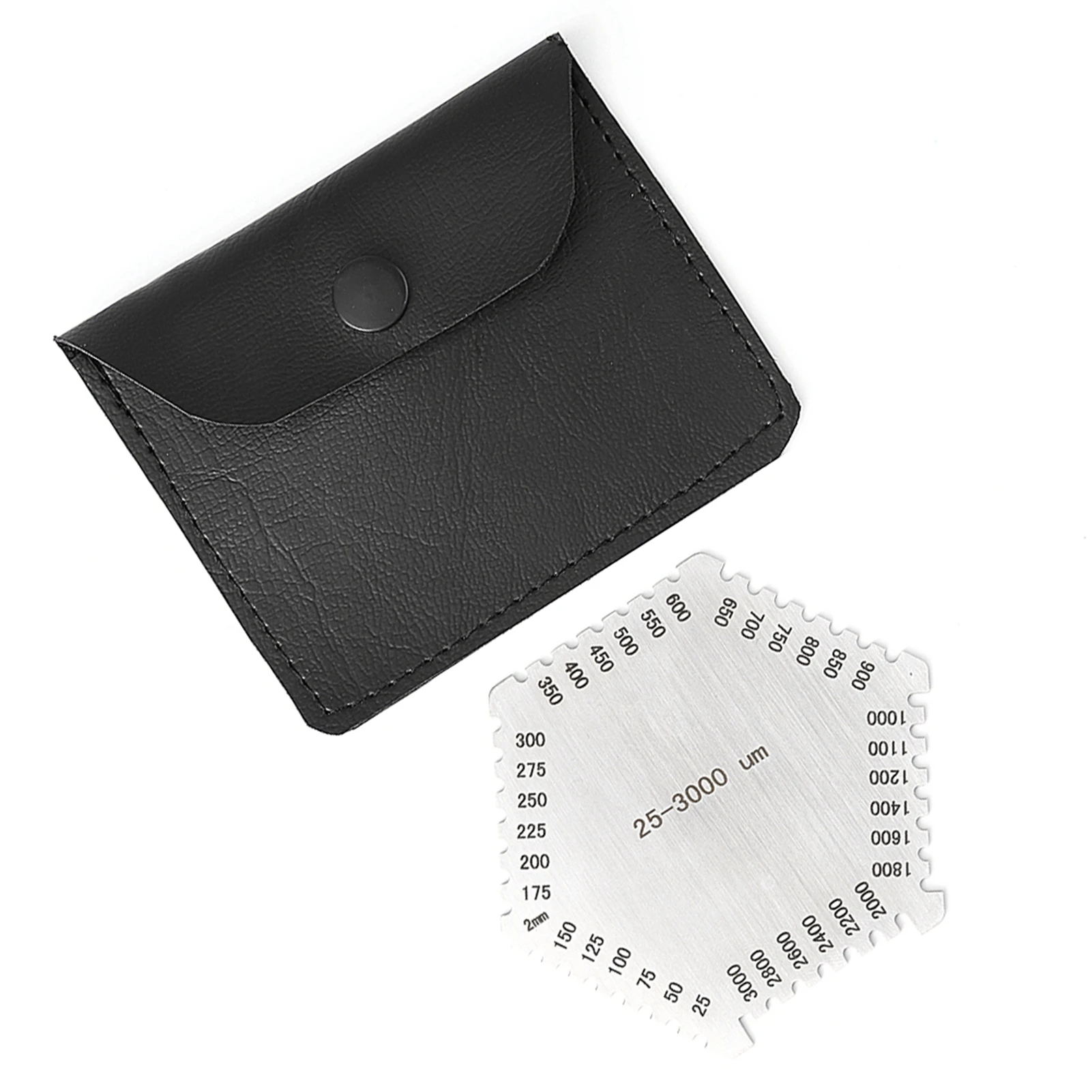Comb Gauge High Precision Stainless Steel Wet Film Comb 25-3000um Thickness Gauge