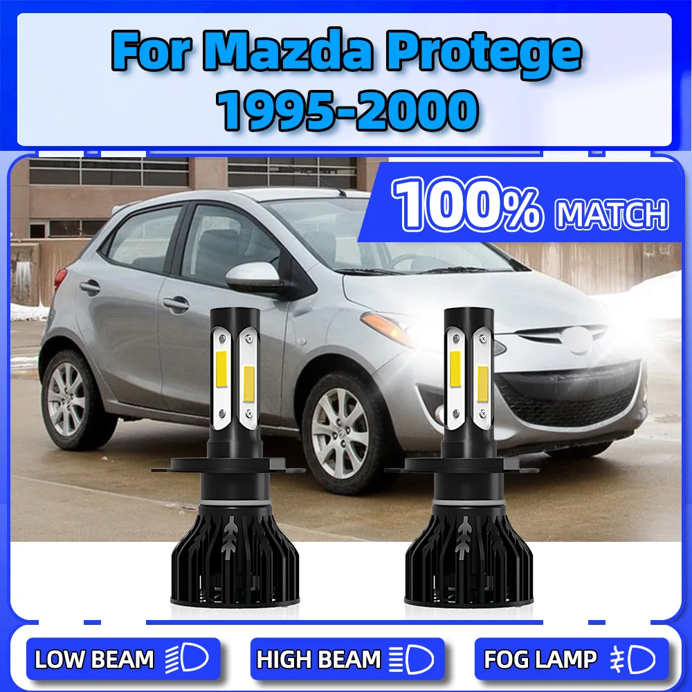 

LED Headlight Bulbs 20000LM CSP Chips Auto Head Lamps 12V 6000K Front Lights For Mazda Protege 1995 1996 1997 1998 1999 2000