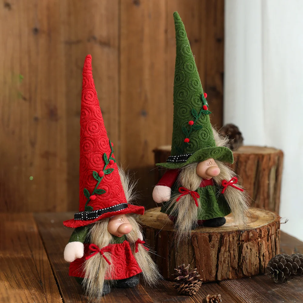 Ornement en peluche Gnome de noël, avec grand nez, pour cheminée, fête,  décoration de la maison, pour la maison, vente | AliExpress