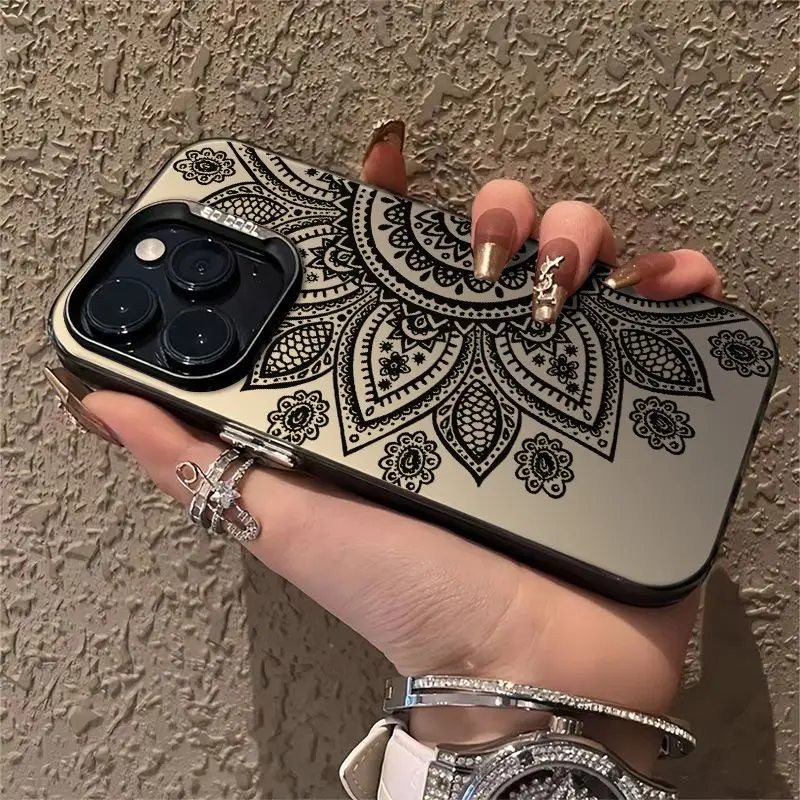 Y2K Original Totem Flowers Matte Shockproof Phone Case