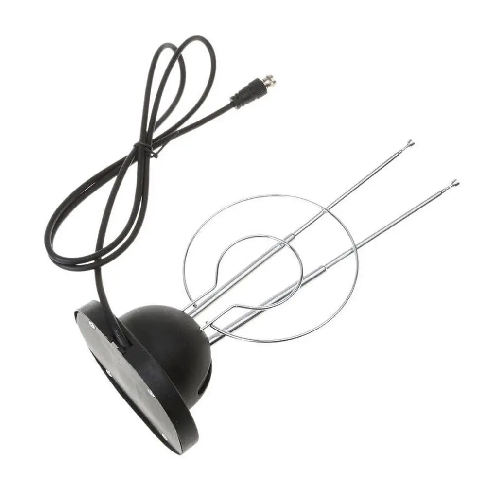 Funzione HDTV Ricevi ricevitore TV a colori Antenne a due loop Antenna digitale HD a orecchie di coniglio Antenna interna Antenna TV Antenna TV - immagine 5
