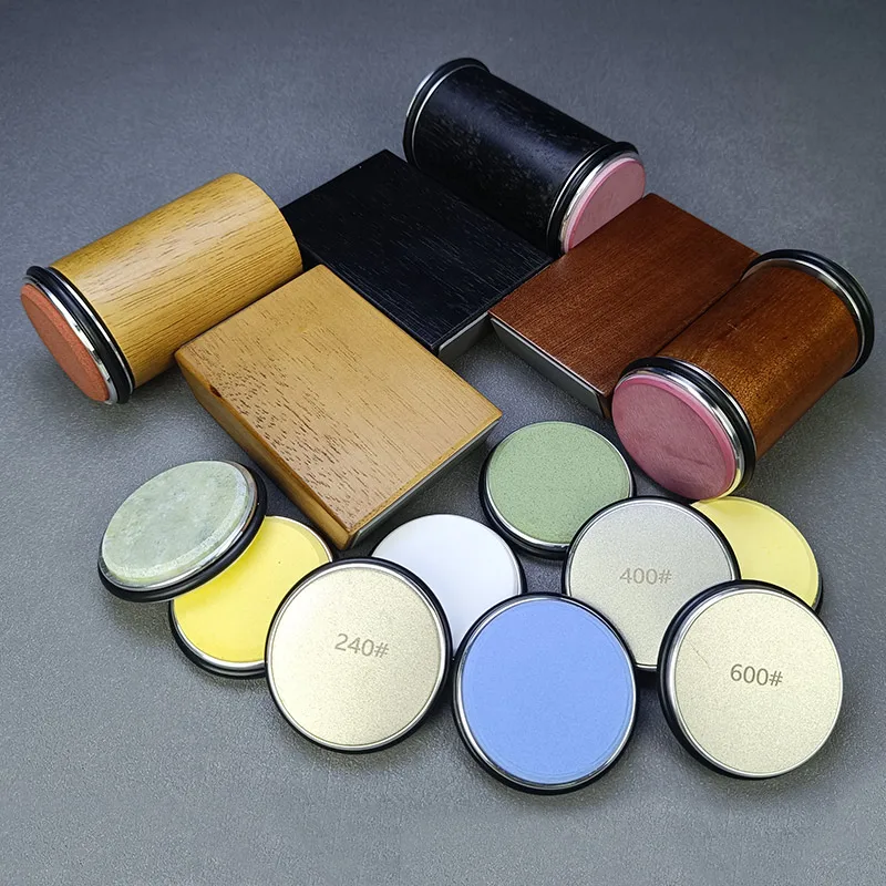 Description Picture 2 of itemRolling Knife Sharpener for Straight Edge, Knife Sharpener Kit with 15 & 20 Degree Magnetic Angle for Kitchen Knives whetstone