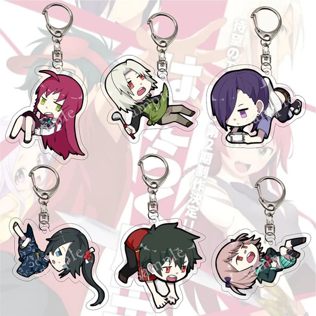 Anime The Devil Is A Part-Timer Keychain Maou Sadao Yusa Emi Sasaki Chiho  Cosplay Acrylic Pendant Keyring Collections