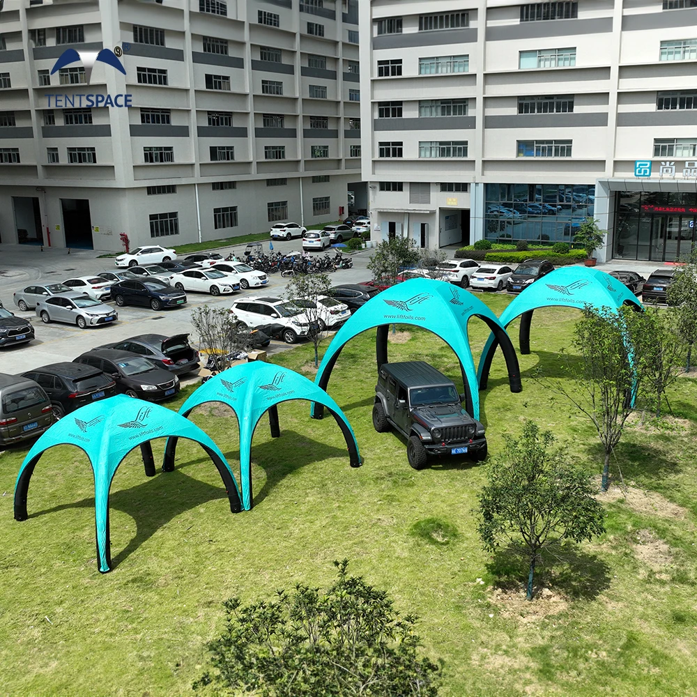 Gazebo Gonfiabile a Cupola X di Alta Qualità, Resistente ai Raggi UV e Ignifugo, Tenda Portatile per Fiere e Promozioni Auto - immagine 4