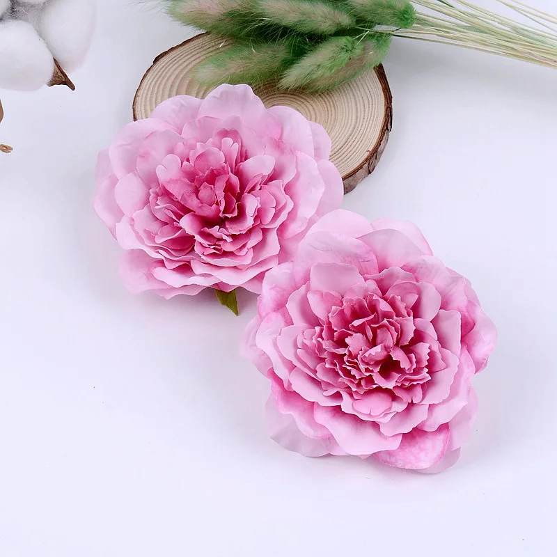 10 Stück künstliche Pfingstrosen-Blumen, 10 cm, gefälschte Blumenköpfe für Zuhause, Raumdekoration, Garten, Hochzeit, Hochzeit, Dekoration, DIY-Geschenke, Zubehör – Detail 15