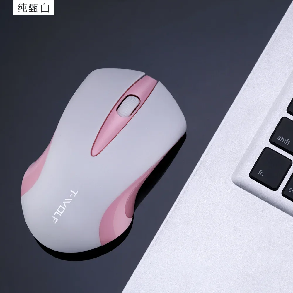 1600dpi Pink Computer Mouse Wireless Mouse Cordless Girl Cute Mouse Optical Mices Fashion Mice for Laptop