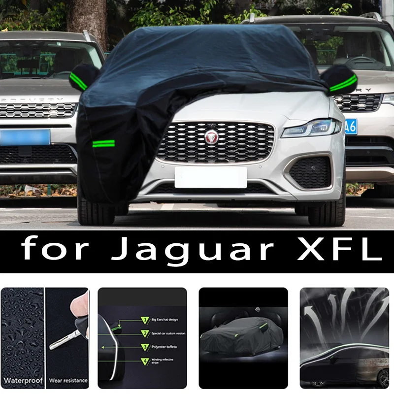 

For JAGUAR XFL Outdoor Protection Full Car Covers Snow Cover Sunshade Waterproof Dustproof Exterior Car accessories