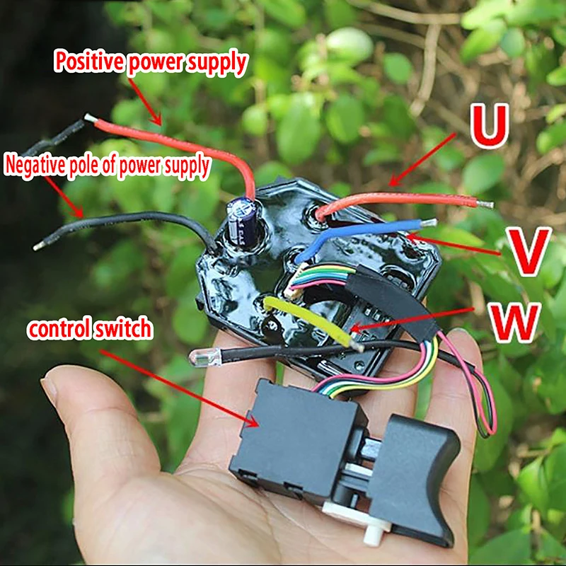 18V 25A Brushless Electric Wrench Motherboard Accessories Motor Switch Drive Board Controlle Tool