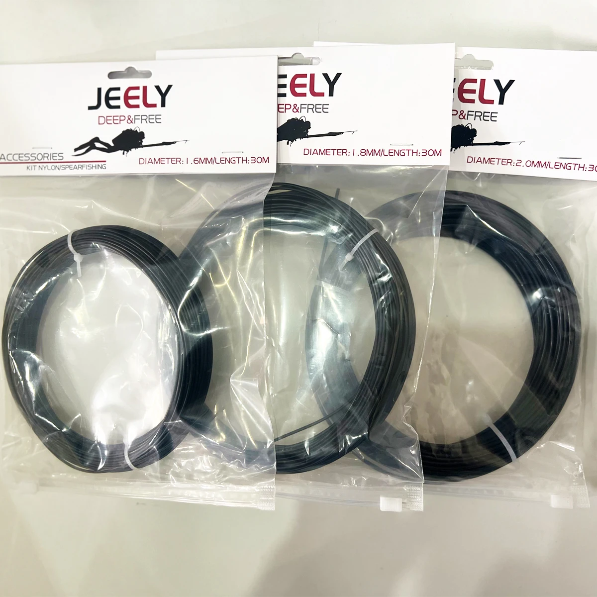 Durable Nylon Monofilament Fishing Line - 30M Hank Pack