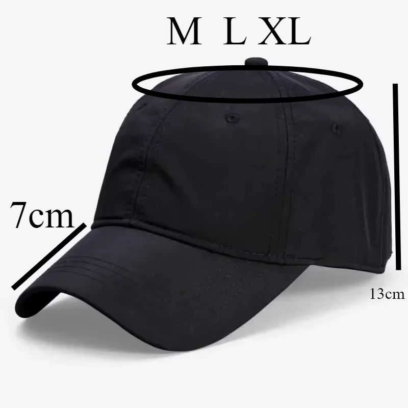 Big Size Summer Quick Drying Baseball Cap Man Breathable Large Plus Head Size Sun Hats Male Outdoor Sport Visor Cap Gorros 4