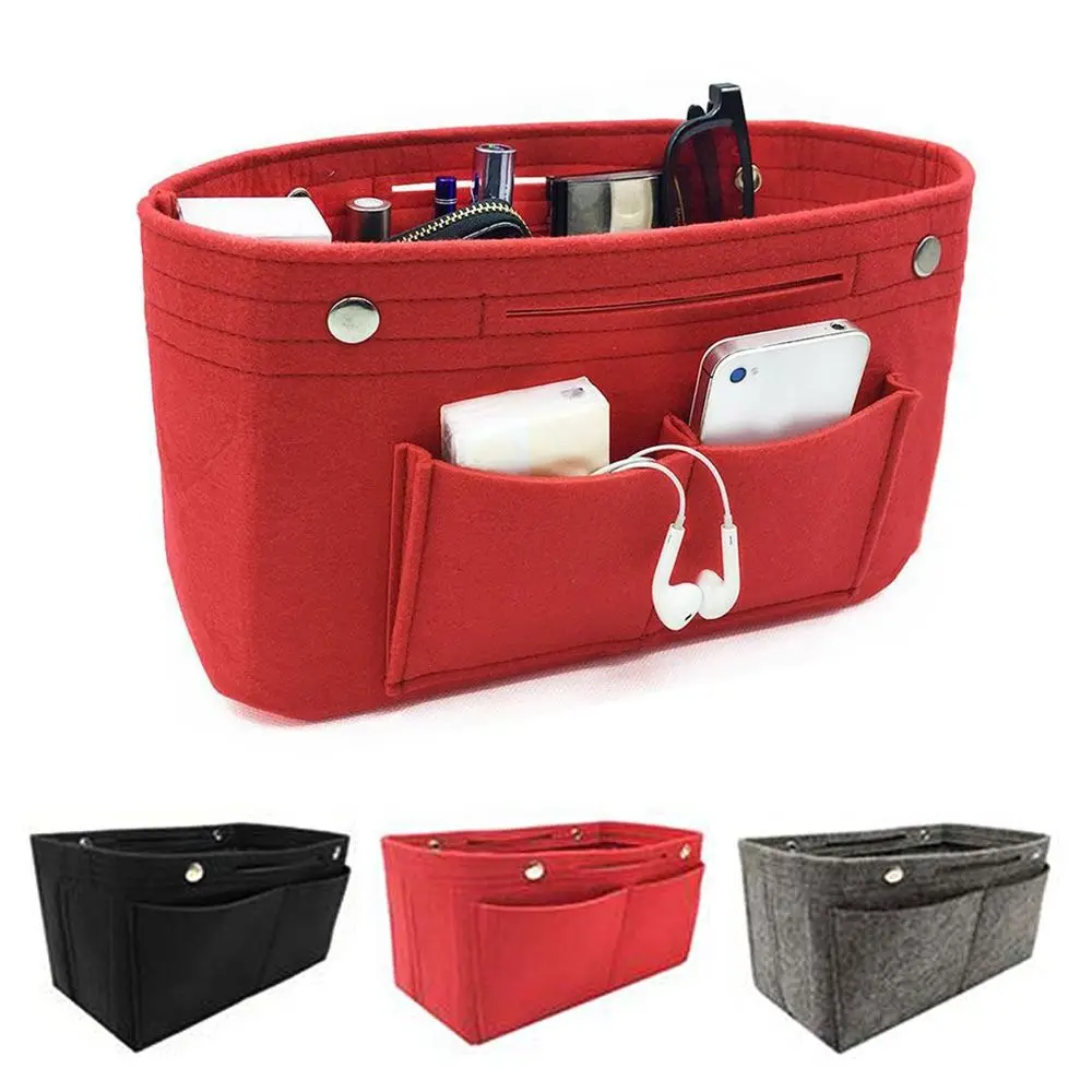 

Portable Travel Bag Insert Pouch Handbag Insert Bag Purse Liner Inner Bag Felt Insert Bag