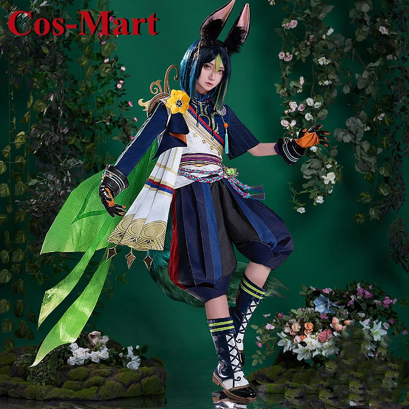 Cos-Mart-인기 게임 원신 타이네리 코스프레 의상, 화려한 전투 유니폼 드레스 활동 파티 역할 놀이 의상