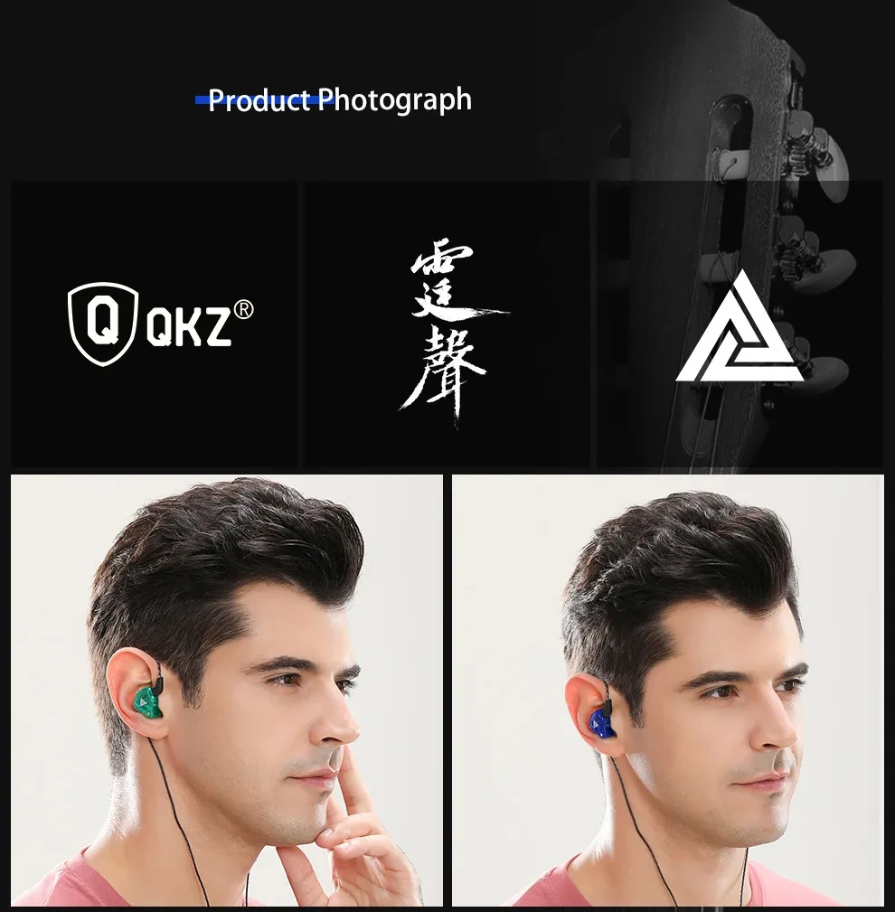 AK6 유선 헤드폰 듀얼 드라이브 하이파이 이어폰, 마이크 포함, 3.5mm 스포츠 러닝 음악 이어버드, 베이스 스테레오 헤드셋, 오리지널