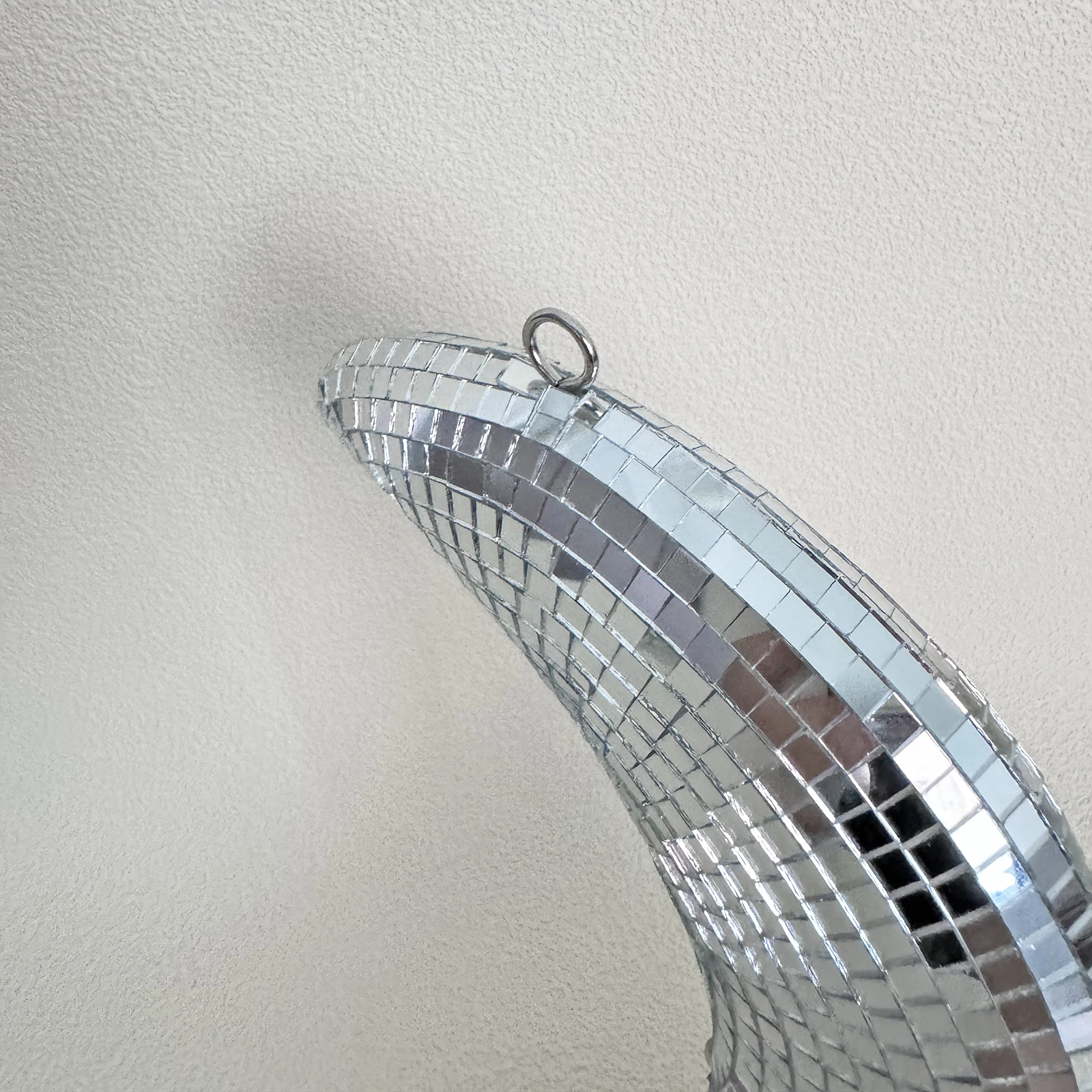 Luna Sorridente Disco Ball Appendi - Decorazione Da Parete Verticale Con Specchietti Per Camera, Soggiorno, Ufficio
