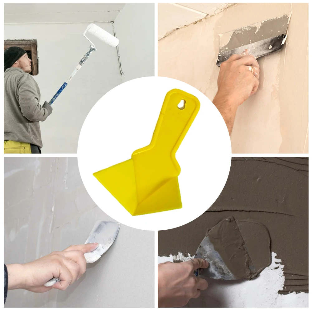 2 Pcs Putty Finisher Drywall Trowel Tool Plastic Inside Corner Trowel for Floor Wall Ceramic Tile Grout for Drywall Tools