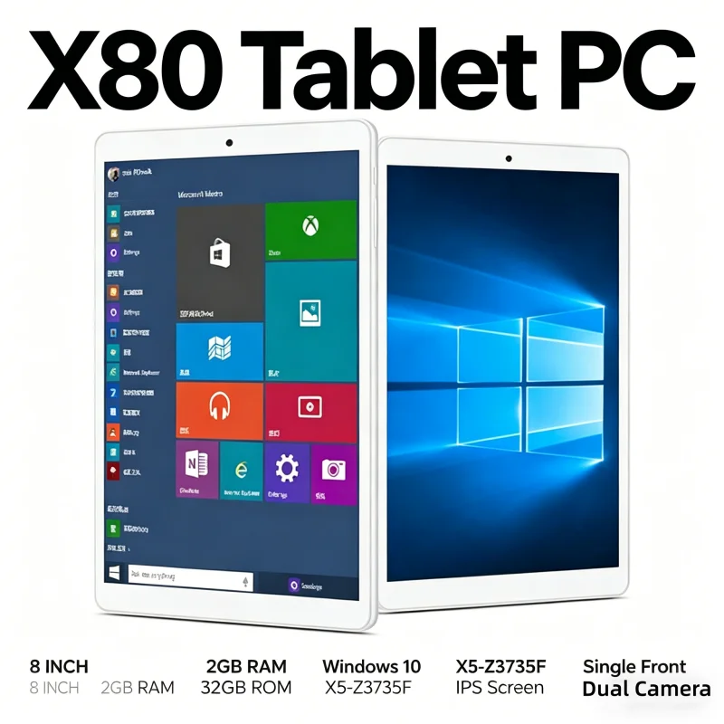 Drop Shipping 8 INCH 4GB RAM+64GB ROM T10 Onda Windows 10 Tablet PC Flash Sales Z3735F CPU 1280*800 Pixel Quad Core