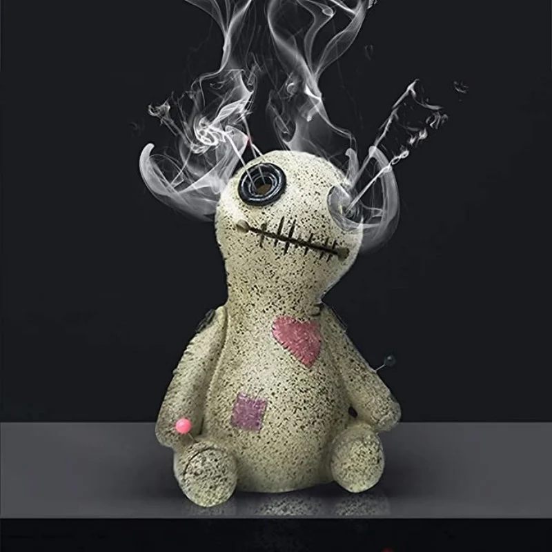 Voodoo Doll Cone Incense Burner Voodoo Doll Magic Handmade Incense Burner Decoration Mini Cartoon Voodoo Doll Incense Burner - Image 6