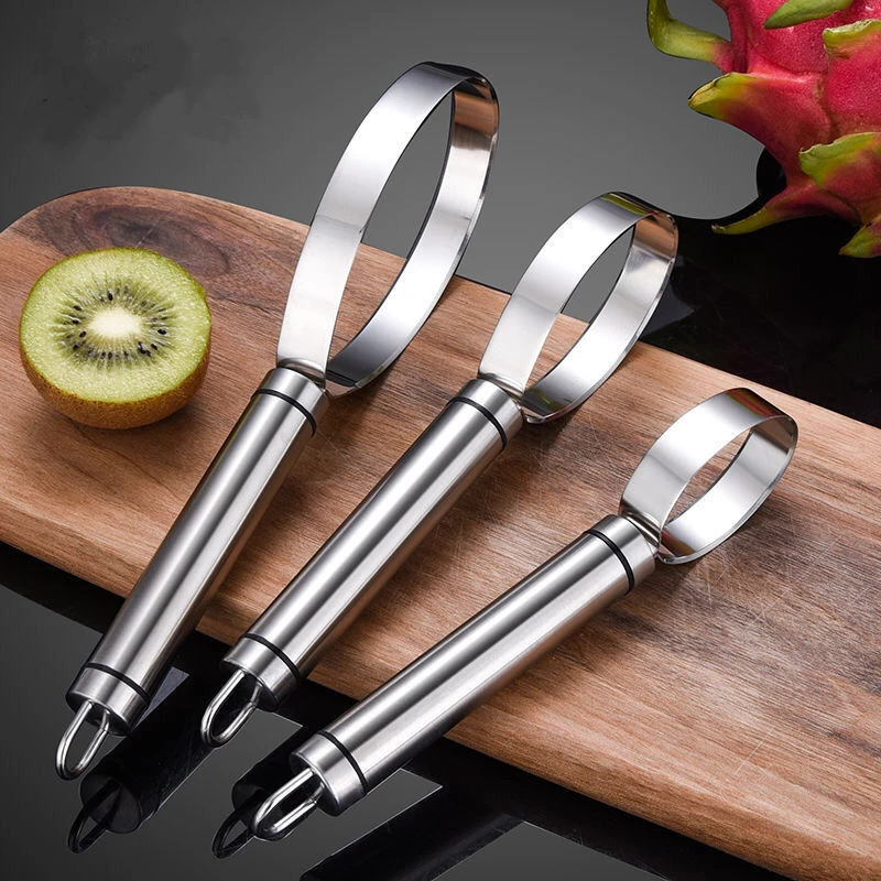 3 Sizes Manual Fruit Splitter for Mango Cantaloupe Watermelon Fruit Separator Multi-purpose Peeler Stainless Steel Cutter