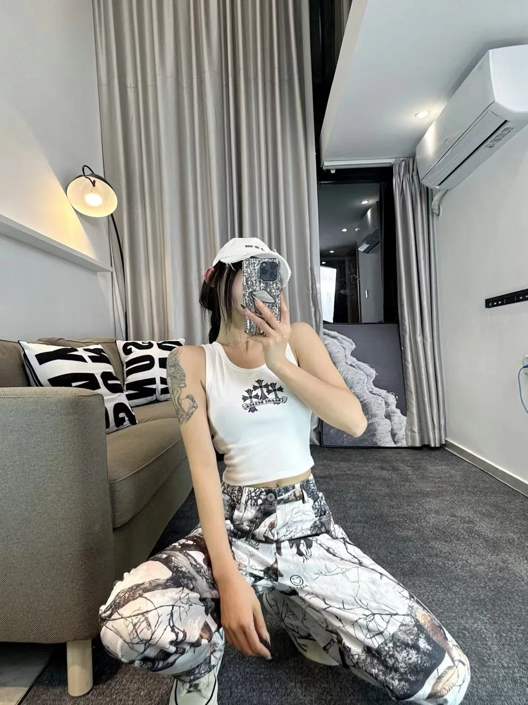 Description Picture 4 of itemPrintcess Women Letter Short Top Summer 2024 YoungHarajuku Simplicity Popular Joke White Women's Vest