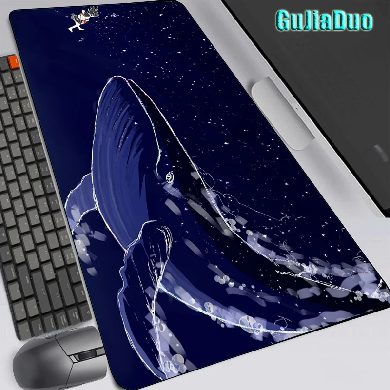 Mouse pad para jogos XXL, grandes almofadas de mesa de olhos de cobra azul  imagem animal jogo escritório grande mouse pad