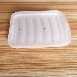 Premium Silicone Sausage and Baby Food Baking Mold Tool (White)