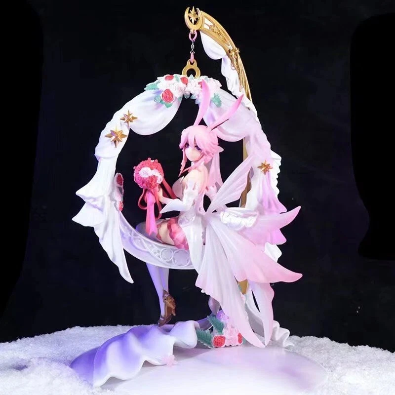 

Honkai Impact 3 Yae Sakura HuaJia Qiluo Волшебная Мечта свадебное платье с кроличьими ушками Аниме игра модель персонажа игрушки орнамент подарок