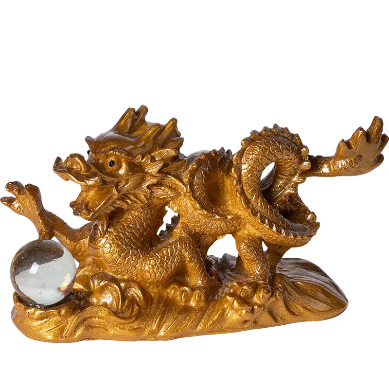 Xianglong Playing with Pearls, Attracting Wealth, Chameleon Tea Pets, Exquisite Ornaments for Nurturing Kung Fu Tea Set