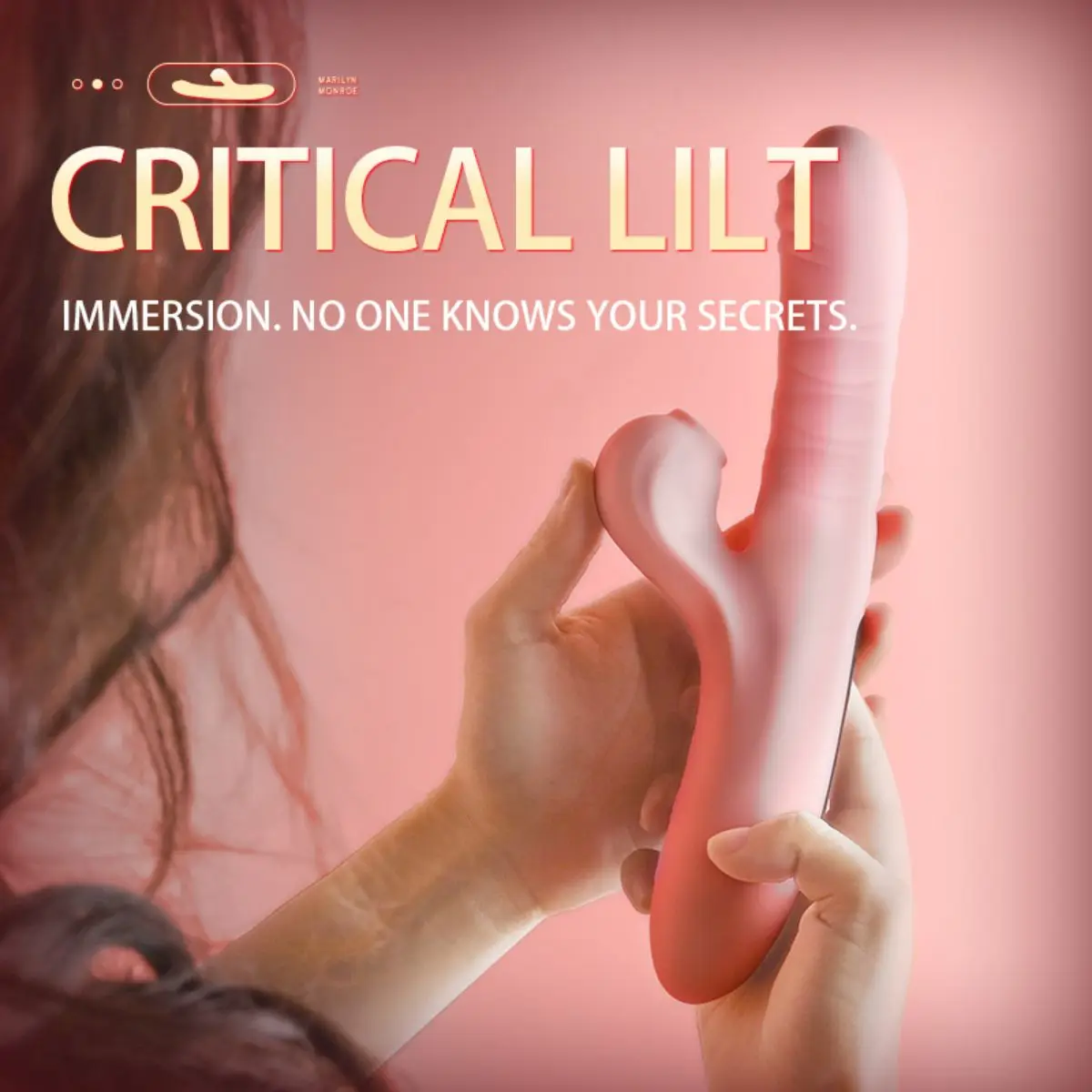 LILO Marilyn Vibration AV Stick Ten Frequency Sucking Vibration Stick Female Masturbator Adult Sex Products