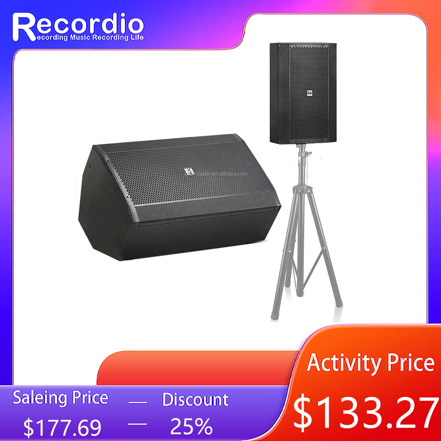 

GAS-260 New Design Professional Audio Speaker 12 Inch 800W Karaoke Speaker Good Quality for Conference Speech Stage Performance