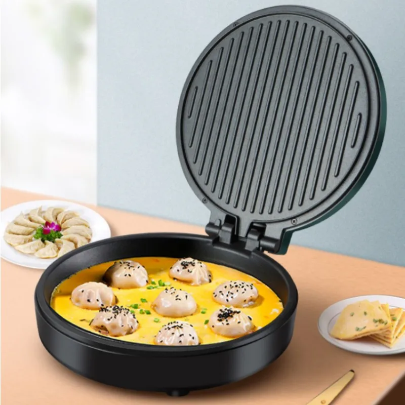 Electric Baking Pan Household Breakfast Machine Two-sided Heating Pancake  Maker Pizza Machine Automatic Power-off Crepe Maker - AliExpress