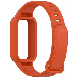 Enhanced Protective Strap Case for Smart Fitness Bands - Universal Watchband Cover and Accessories (Orange)