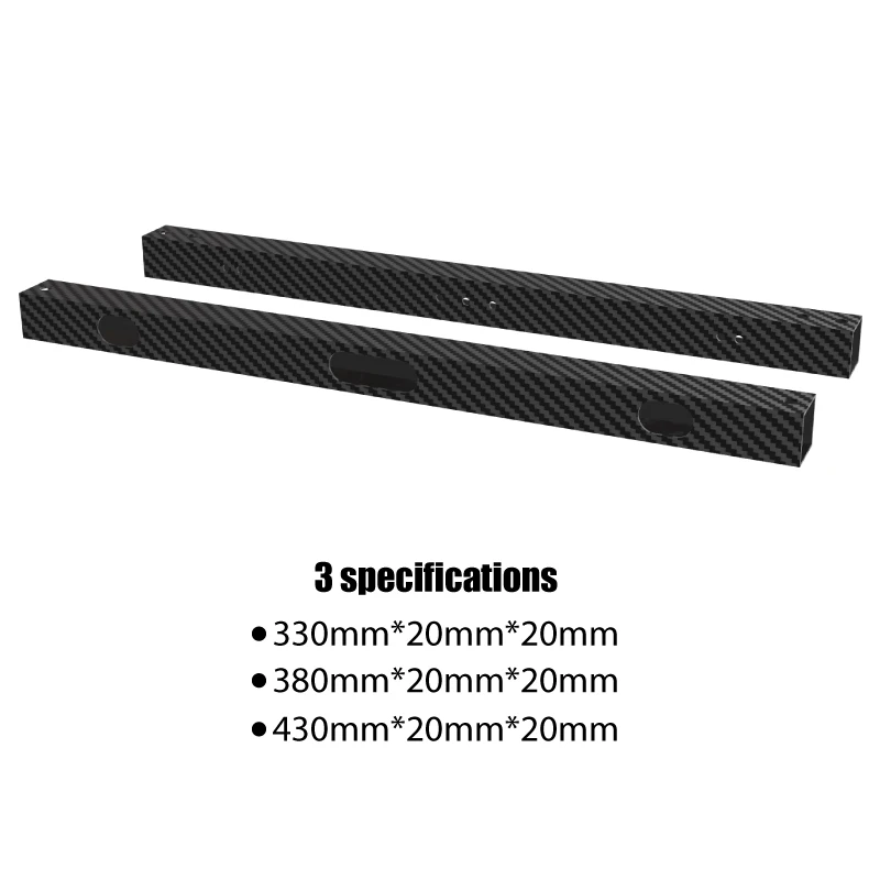 Tubo Quadrado de Fibra de Carbono Suave para Leve Cnc Voron 2.4 Impressora 3d Trident Cf-tube Mgn9 e Mgn12 1pc - Imagem 4
