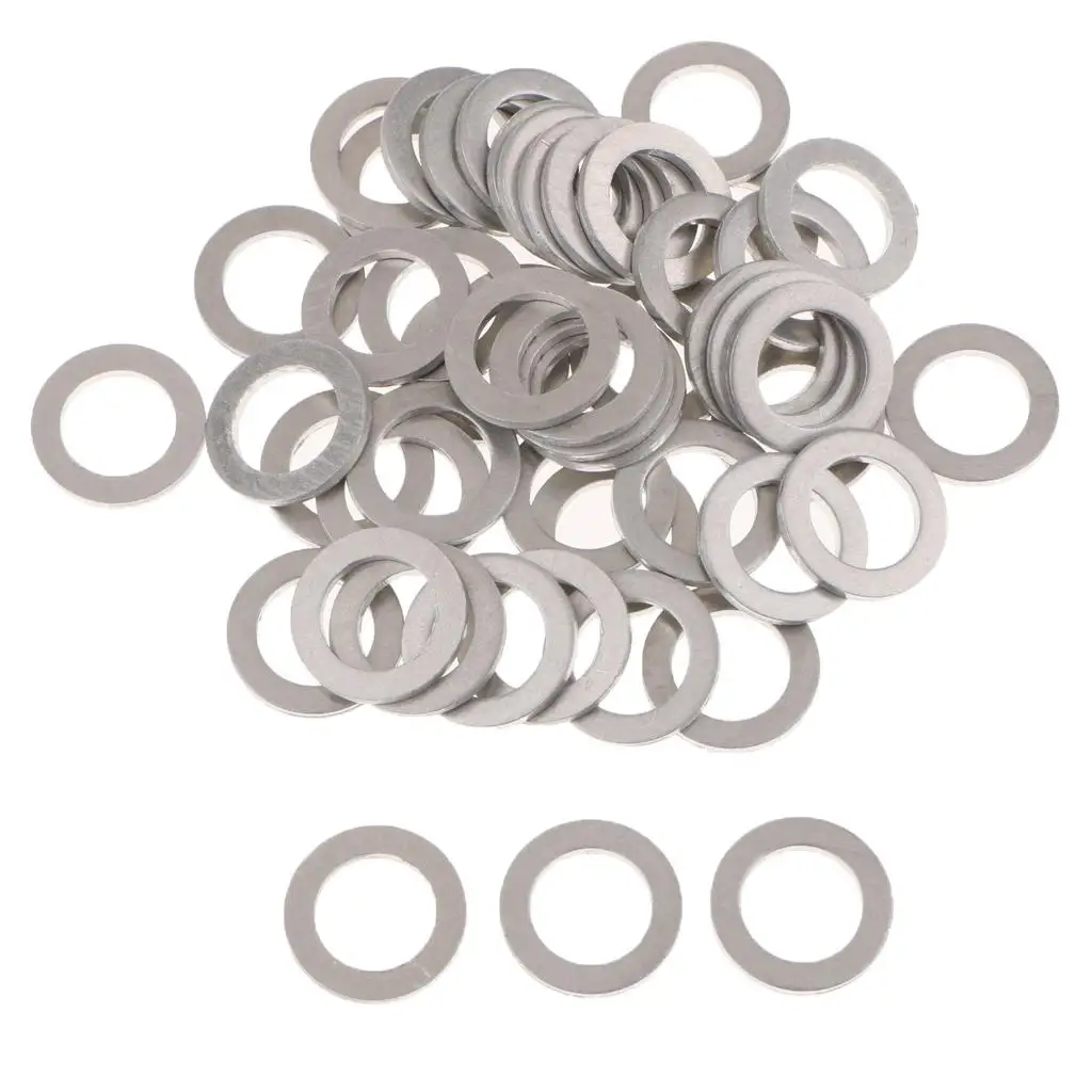 50 Pieces Car Vehicle Oil Drain Plug Washer Gaskets s for Size: 21mm