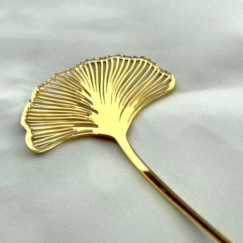 Happy Birthday Gold Ginkgo Leaves Acrylic Cake Topper Baking Accessories Party Supplies
