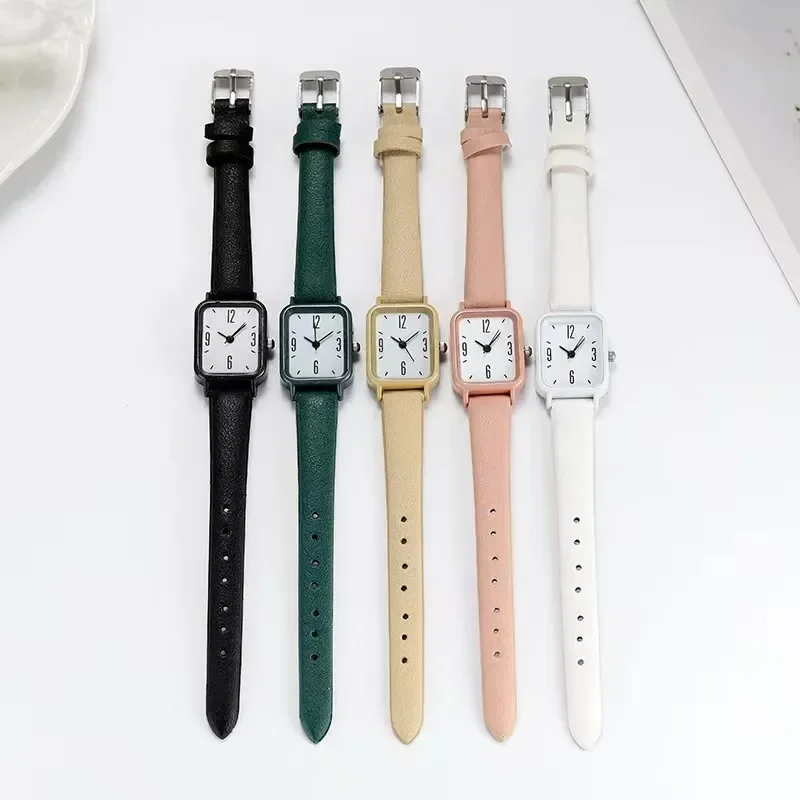 Small Watches Female INS High Beauty Student Party Korean Edition Simple Retro Sen Square Harajuku Academy Style