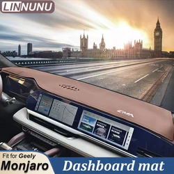 LINNUNU Car Dashboard Mat Avoid Light  Anti Slip Pad Fit for Geely Monjaro Manjaro KX11 SunShade Manjaro 2021 2022 23 Interior
