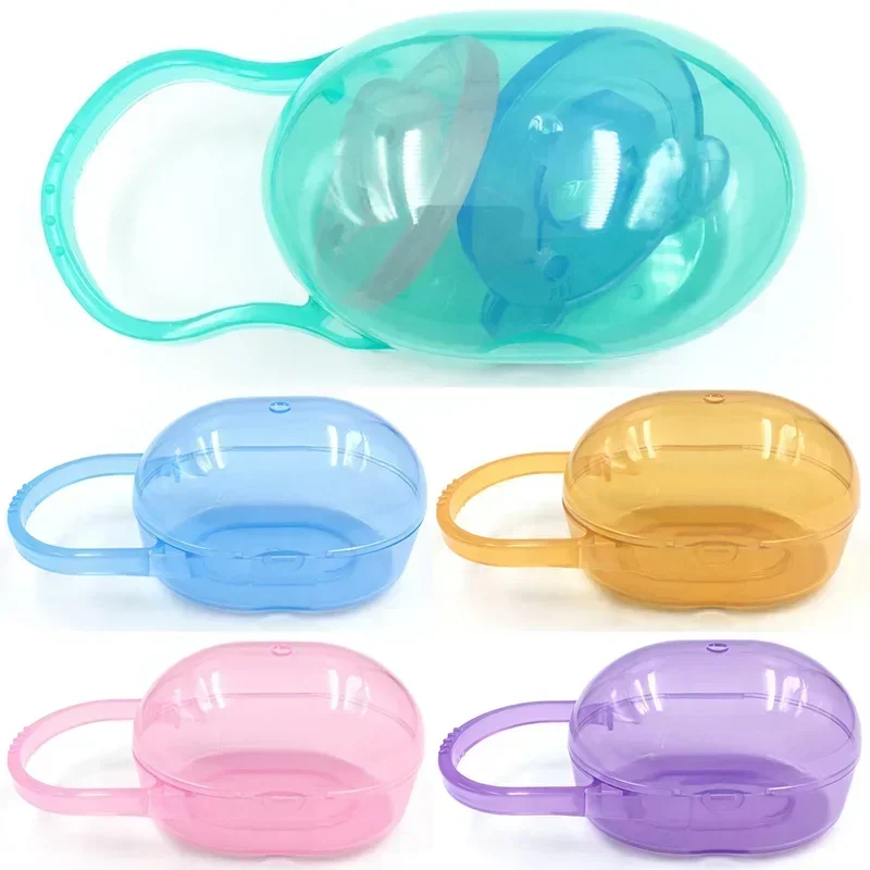1 Pcs Cartoon Baby Nipple Pacifier Box Solid Pacifier Box Travel Storage Case Soother Safe Holder PP Plastic plastic pacifier box